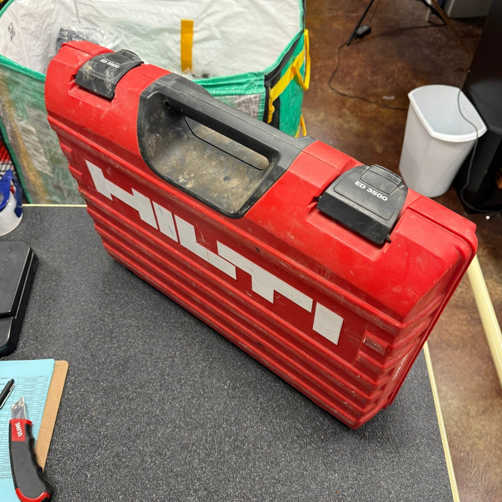 Hilti ED3500 Cordless Adhesive Epoxy Dispenser Set w/ 2 Batteries, Charger, Hard