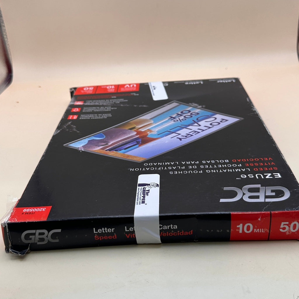 Pack of 50 GBC 3200599 EZUse 11.5"x9" Thermal Laminating Pouches 10 Mil