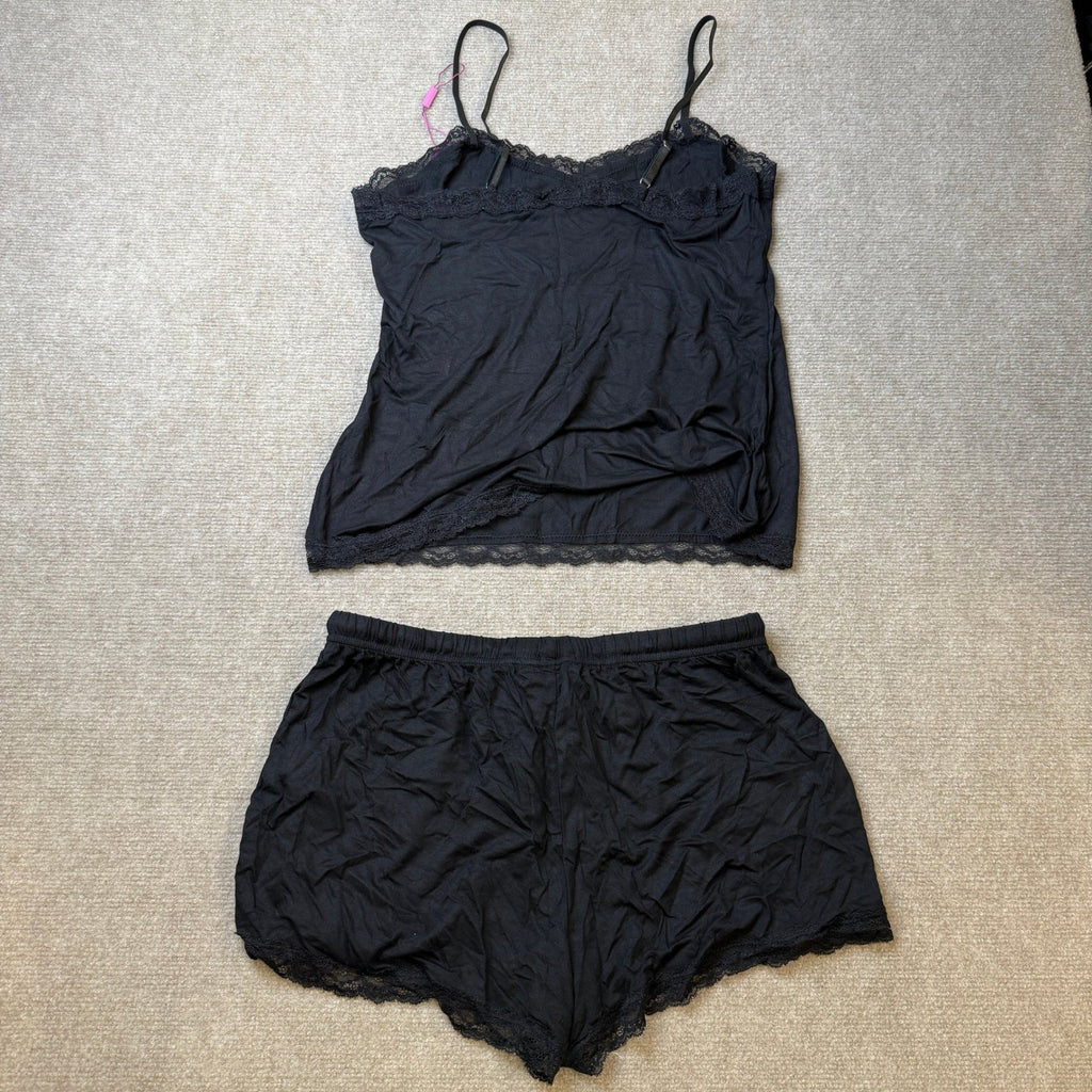 MSRP $20 Avidlove Women's M Lace Trim Cami Modal Pajama Set 2 Piece Sexy Pj Se