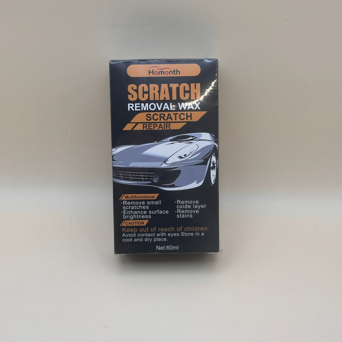 Homonth Car Scratch Removal Wax 60 ml, Paint Scratch Repair & Rubbing Polish,