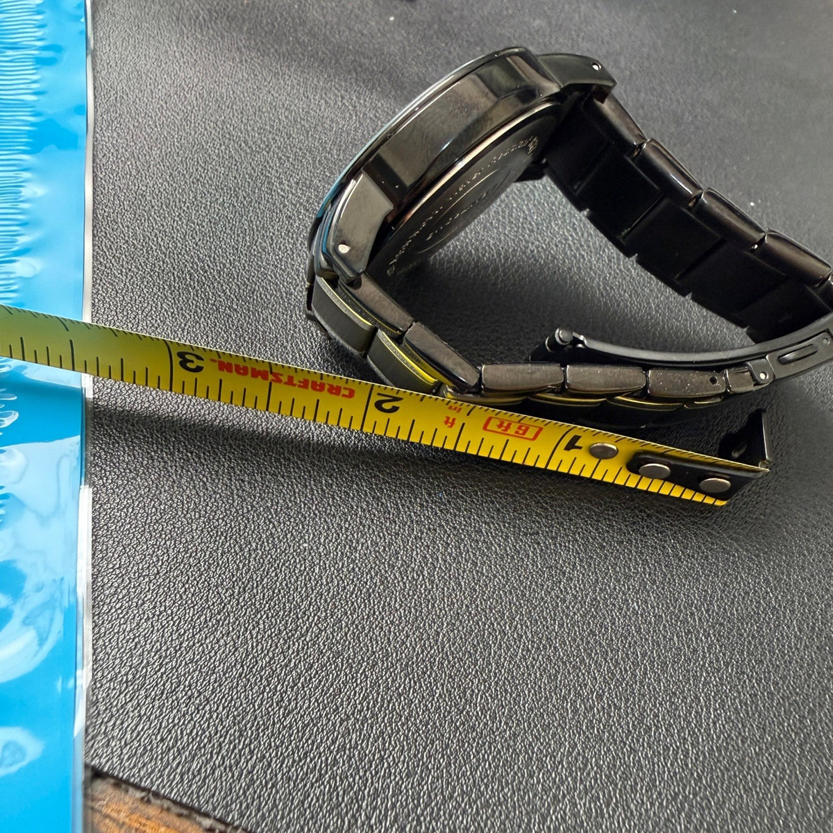 MSRP $95 Armitron 20/4935TB Men's Day/Date Black/Silver Tone Bracelet Watch Ne