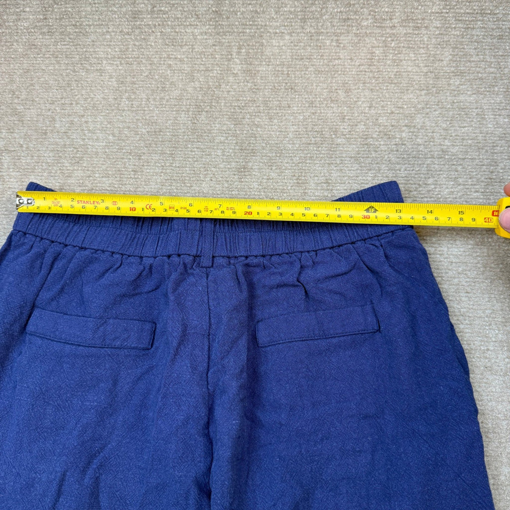 MSRP $44 heipeiwa Women's M Linen Pants Casual High Waist Wide Leg Straight