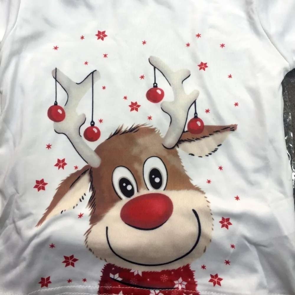 LIONVI Men's XL Christmas Pajama Set Cotton Xmas Deer Holiday Pajama Dad