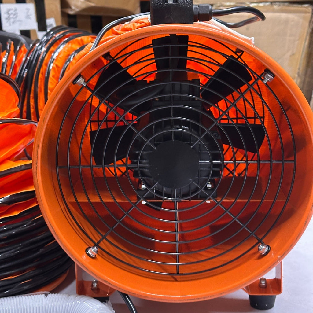 12" Utility Blower Exhaust Fan SHT-30 520W High Velocity Ventilator w/ Duct Ho