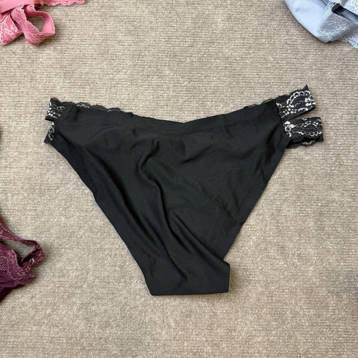 Set of 6 FINETOO Womens M Seamless Underwear Cheeky Bikini Panties High Cut