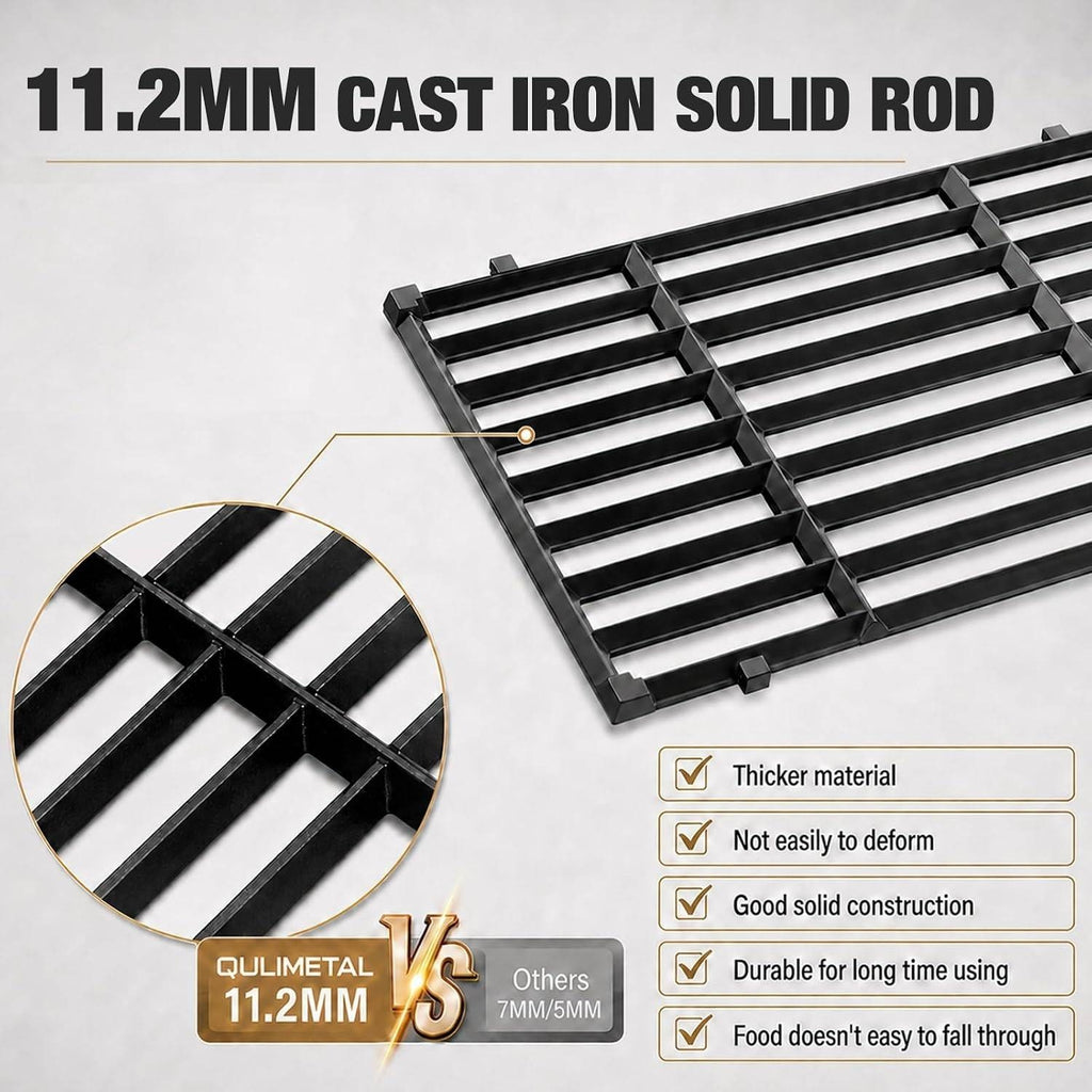 QuliMetal 7635 7637 Grill Replacements Parts for Weber Spirit E-210 Grills 15.3"