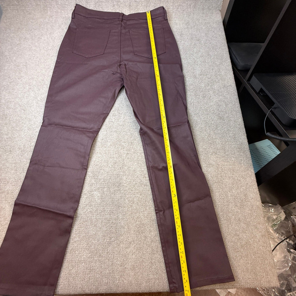 MSRP $60 St. John's Bay Women's 16 Tall Bold Burgundy Straight Leg Jeans Mid