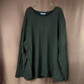 Lands' End Women's Plus 1X LONG Black Long Sleeve Rash Guard Swim Tee Shirt Top