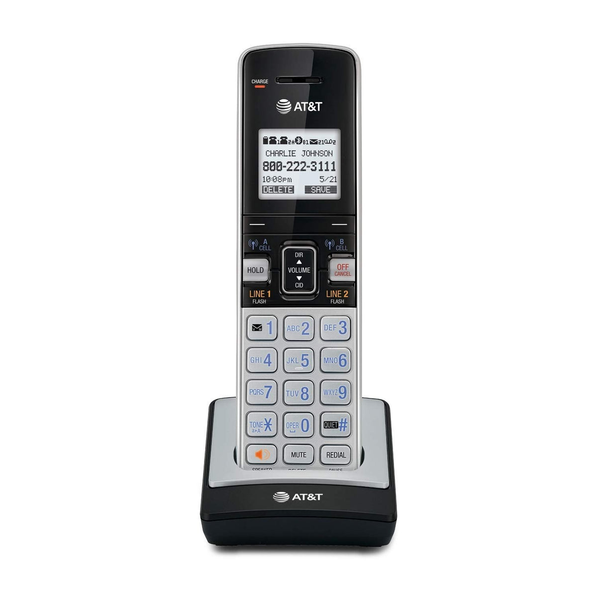 AT&T TL86003 Additional Cordless Handset for TL86103 - DECT 6.0 Expandable Ha