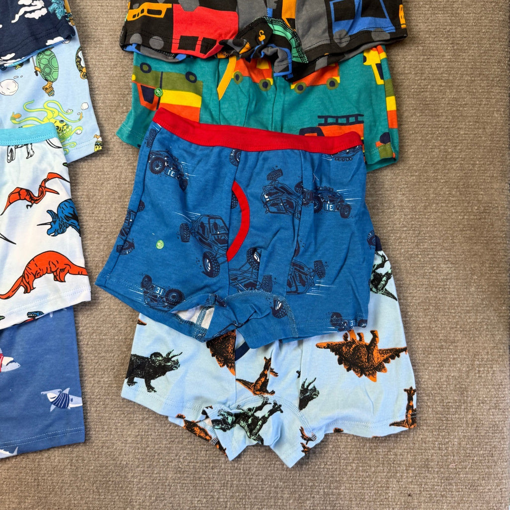 Set of 10 MSRP $39 BIG ELEPHANT Boys 6-7Y Boxer Briefs Toddler 100% Cotton Dino