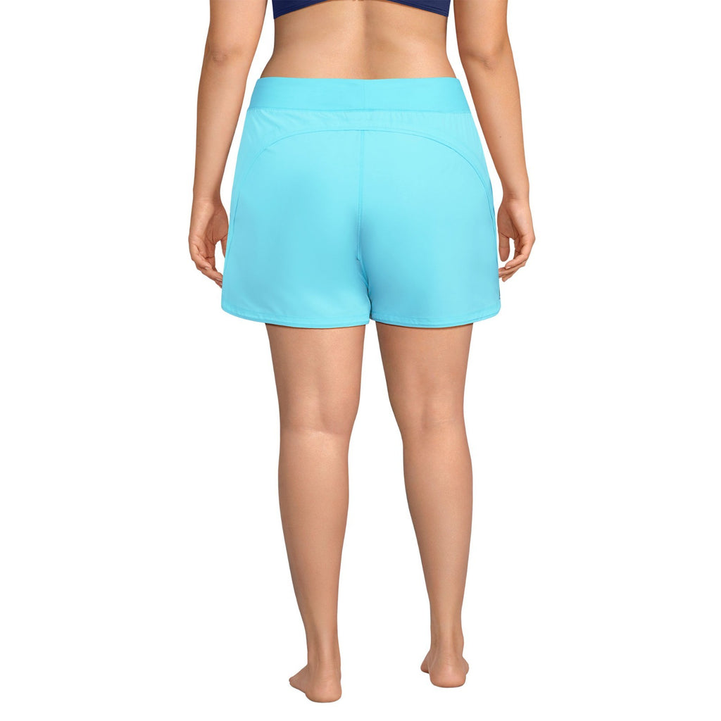 Lands End Women's 14-18W LONG SunShade UPF 50 5" Board Shorts with Panty  This i