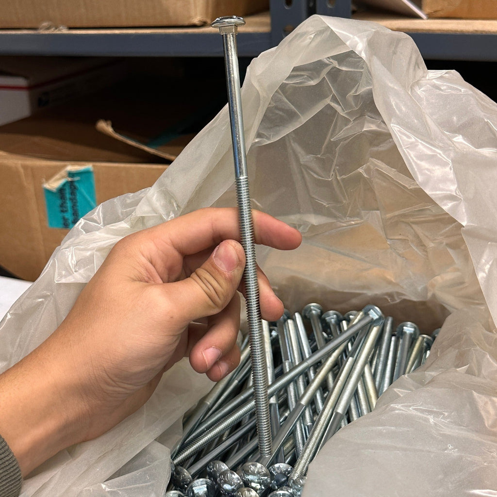 Pack of 300 PFC 5/16-18 x 9 Carriage Bolts Coarse Zinc