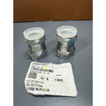 Set of 2 Brennan 6565-20-20 Straight Adapter 1-1/4" Female SAE 37° JIC x 1-1/4"