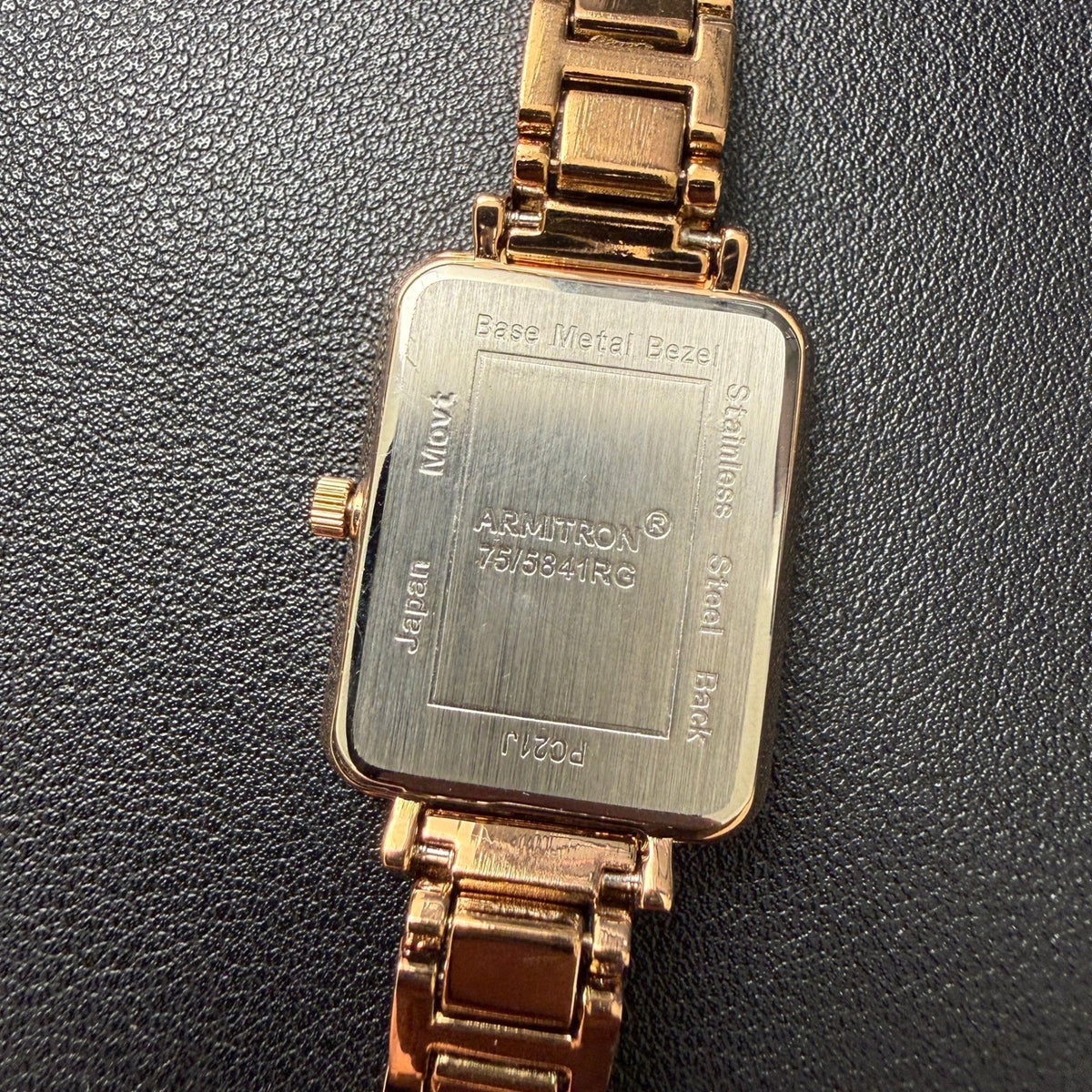 Armitron 75/5841RG Women's Crystal Accented Rose Gold Bracelet Watch New Batter