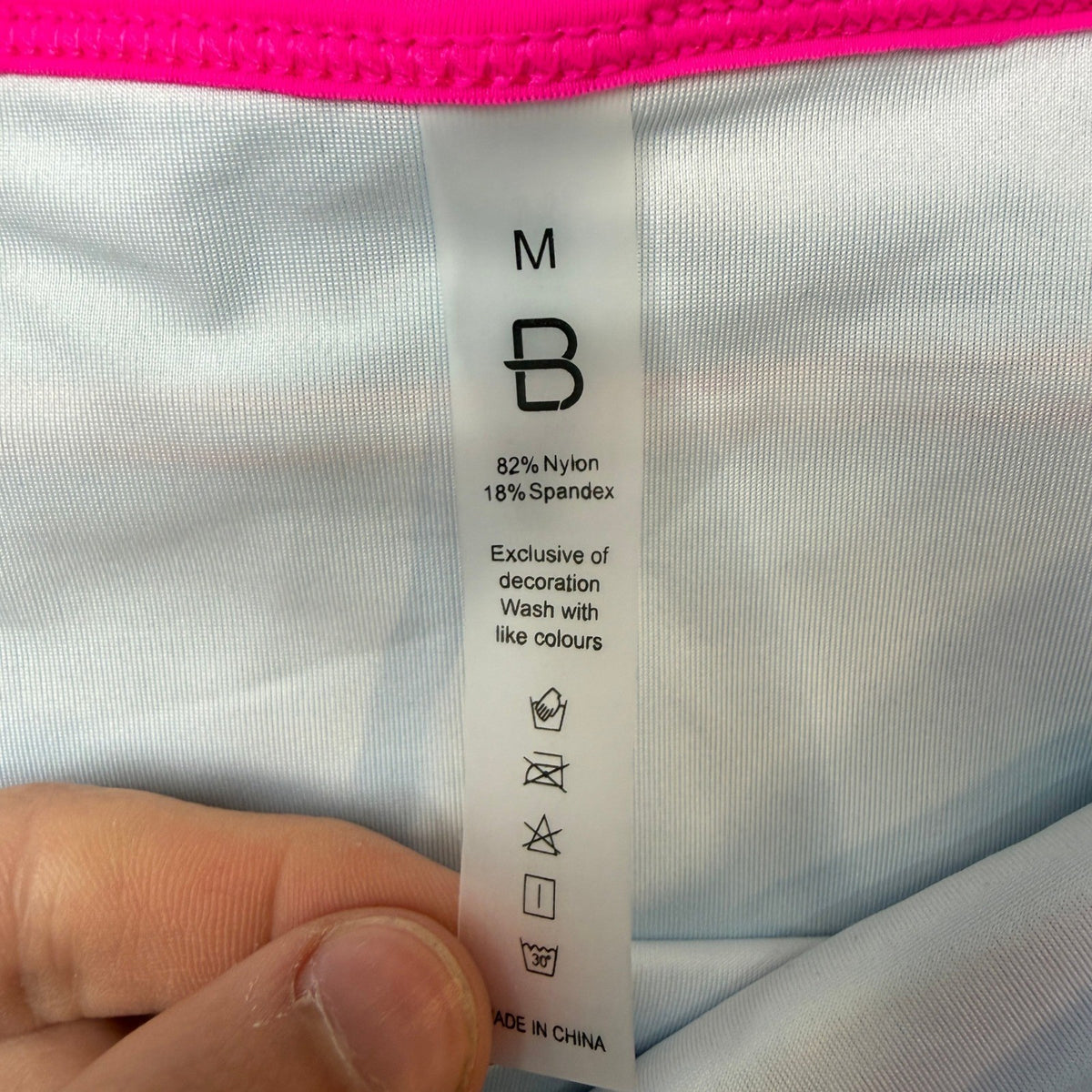 MSRP $39 BMJL Women's M Blue High Waisted Bikini Set Sporty Two Piece Color Blo