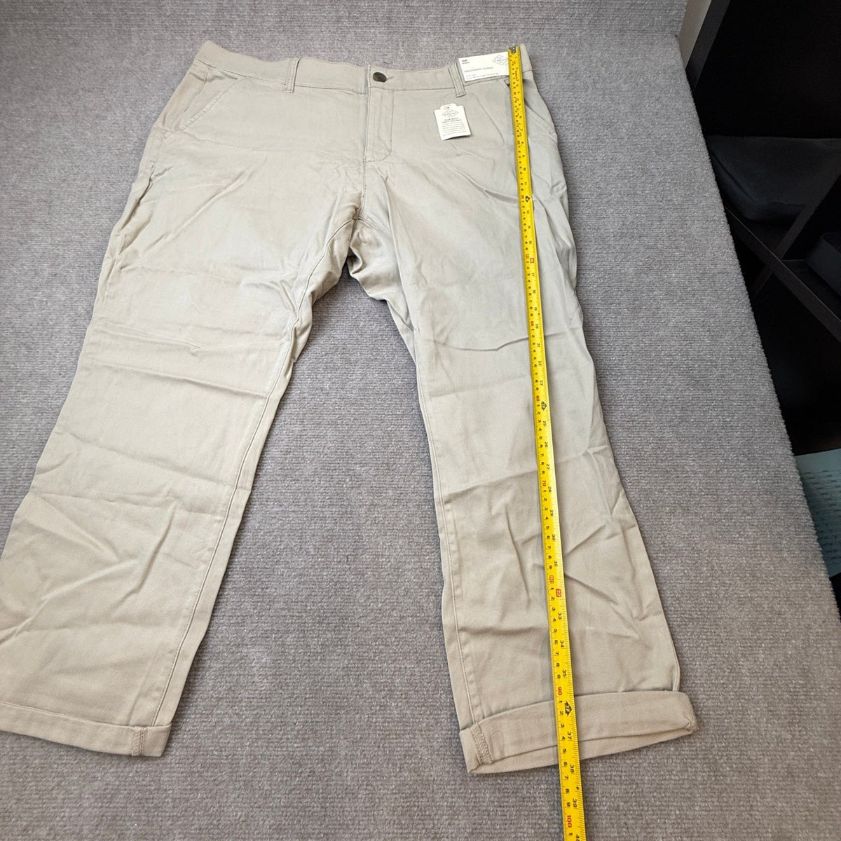 MSRP $50 St. John's Bay Women's 16W Biscotti Relaxed Fit Girlfriend Chino Pants