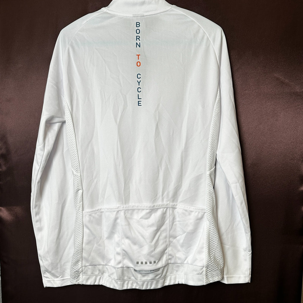 NWT Santic Light Miss Women's S-2XL White Cycling Jersey Long Sleeve Full Zip, R