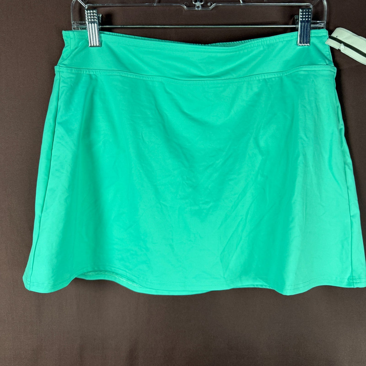 Lands' End Women's 2-14, 4 LONG Tummy Control Swim Skirt Island Aqua