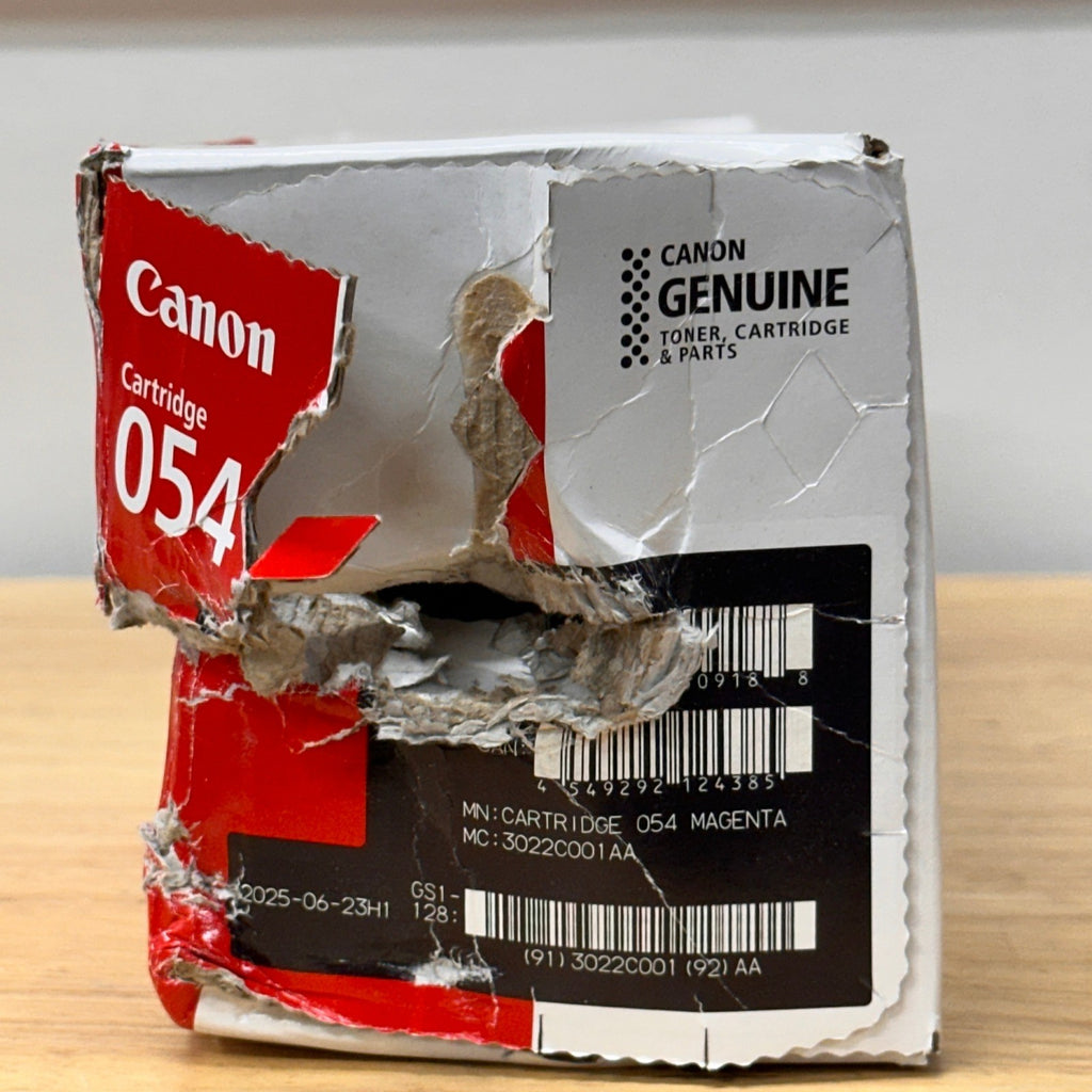 Canon 054 3022C001 Magenta Toner Cartridge LBP620C MF640C Series DAMAGED BOX