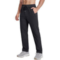 MSRP $26 MAGNIVIT Men's 36 Black Sweatpants Athletic Stretch Pants with Zippe