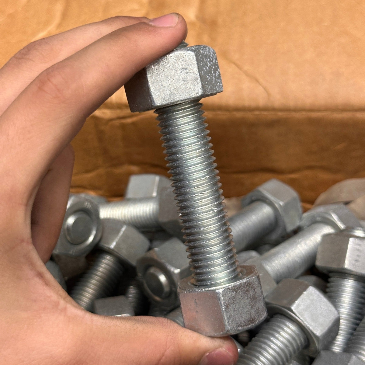 Pack of 42 Highland Threads 3/4-10 x 4-1/4 B7 Full Thread Stud w/ 2 2H Nuts Zinc