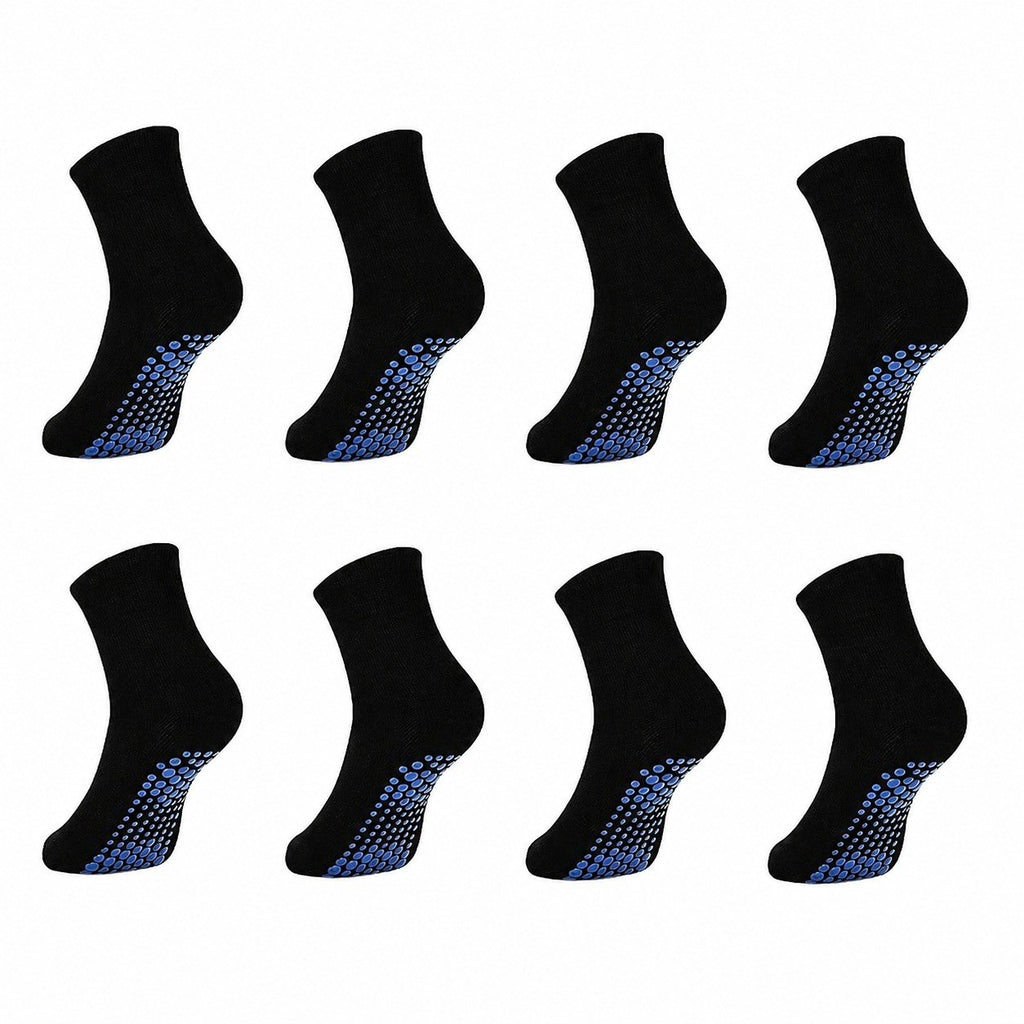 DECOVICI 8 Pairs Toddler 3-5T Socks Anti Skid with Grips Non Slip Crew Socks