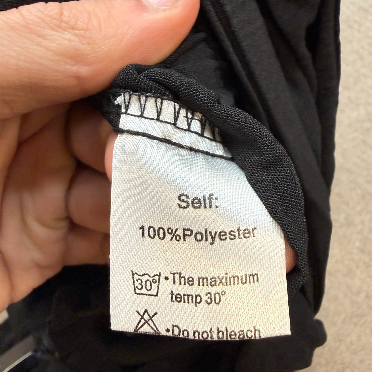 MSRP $26 IWOLLENCE Women's M Black High Waist Palazzo Pants Adjustable Knot