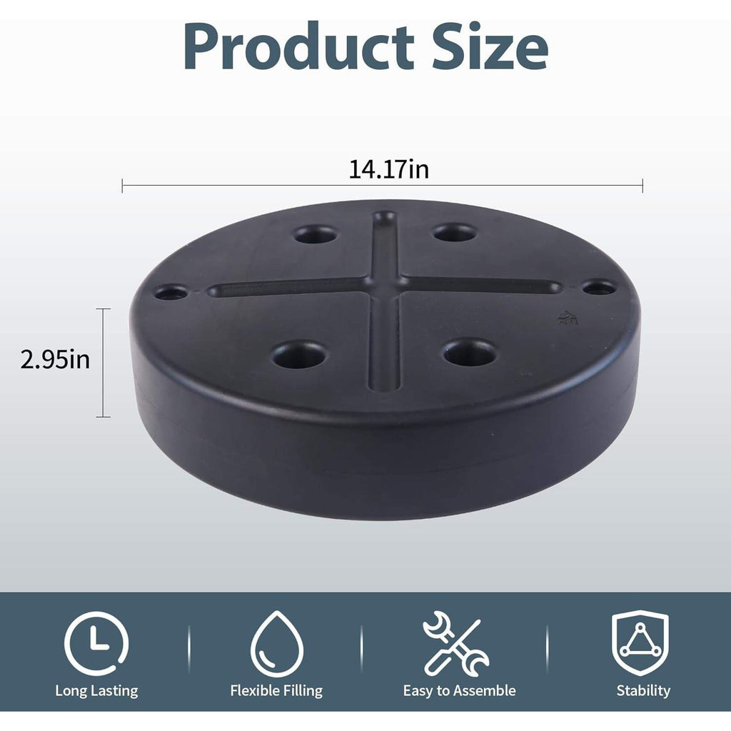 Patio Heater Sand Box/Water Box Black Spare Parts to Increase The Stability of