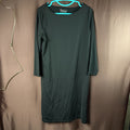 Lands' End/Courtaulds Womens M-1X LONG Boat Neck Long Sleeve Swim Cover-up Dress