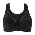 Exquisite Form 5100531 Womens 46B Black Fully Wireless Front Closure Posture Bra