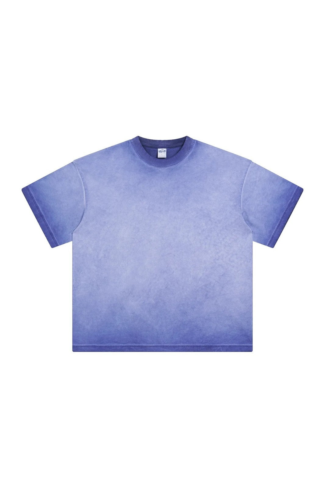Artie Master Unisex S-XL Light Blue Double Stitch Sleeve Hem Washed T-Shirt 250G