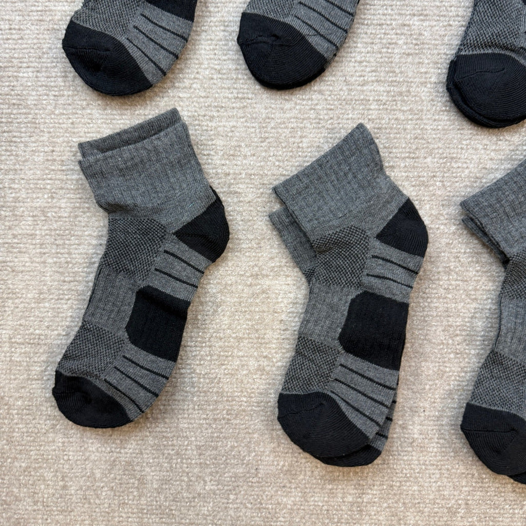 MSRP $18 Comfoex 12 Pairs Boys Socks Kids Cushioned Sport Short Quarter