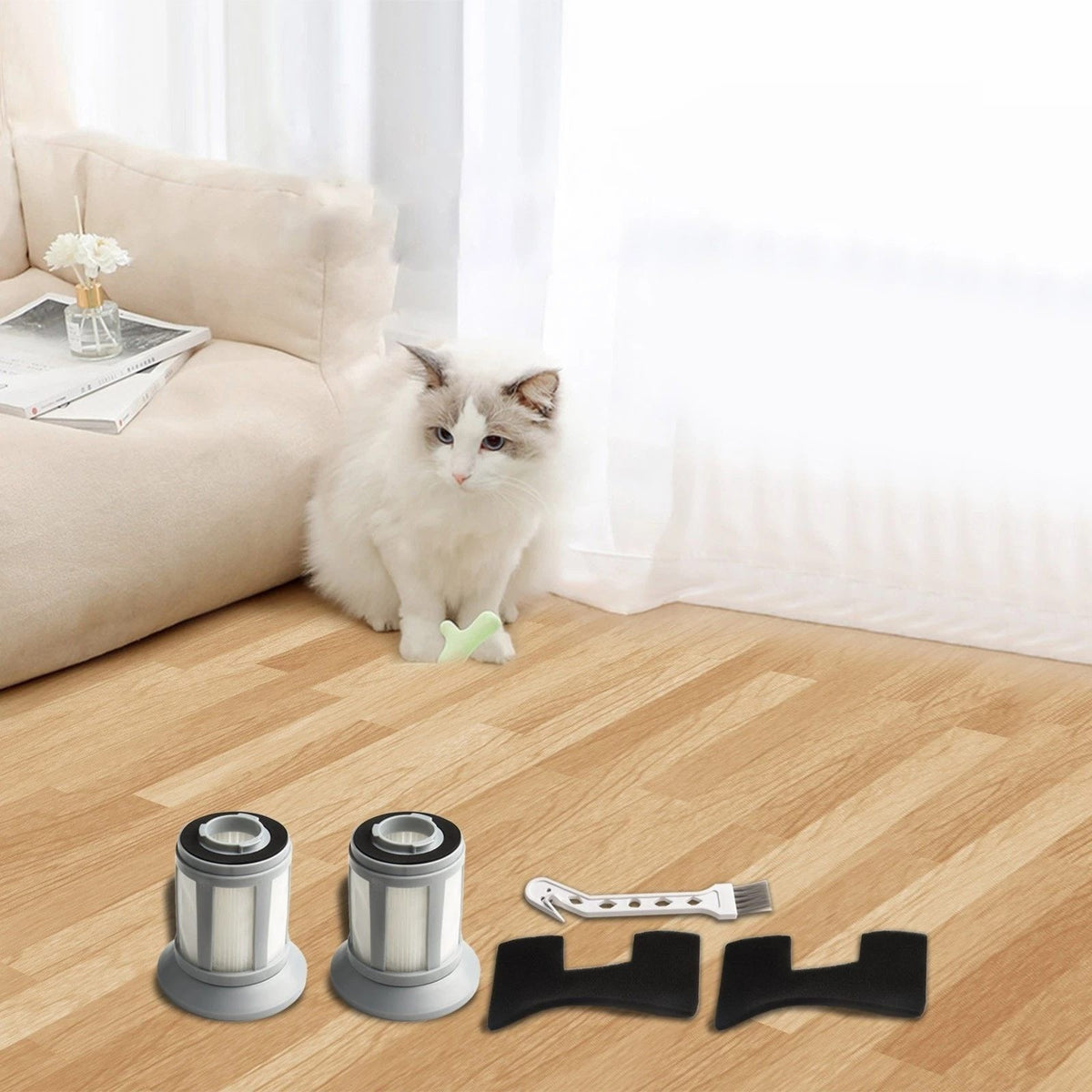 Set of 2 Filter Kit for Bissell Canister Vacuum Fits 2156A 2156C 2156W 1665 166