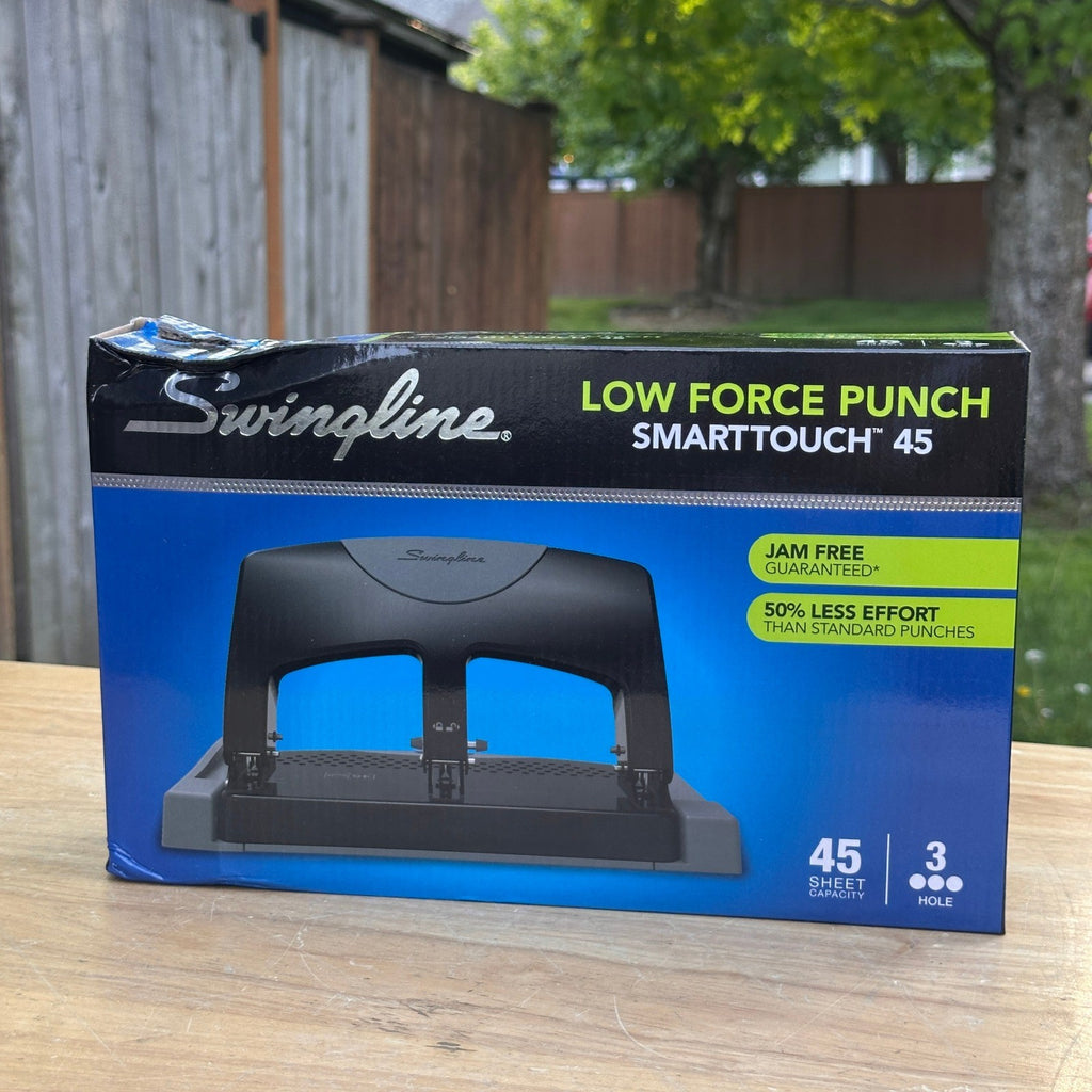 Swingline 74136 45-Sheet SmartTouch 3-Hole Punch w/ SMALL SCRATCH (See photo