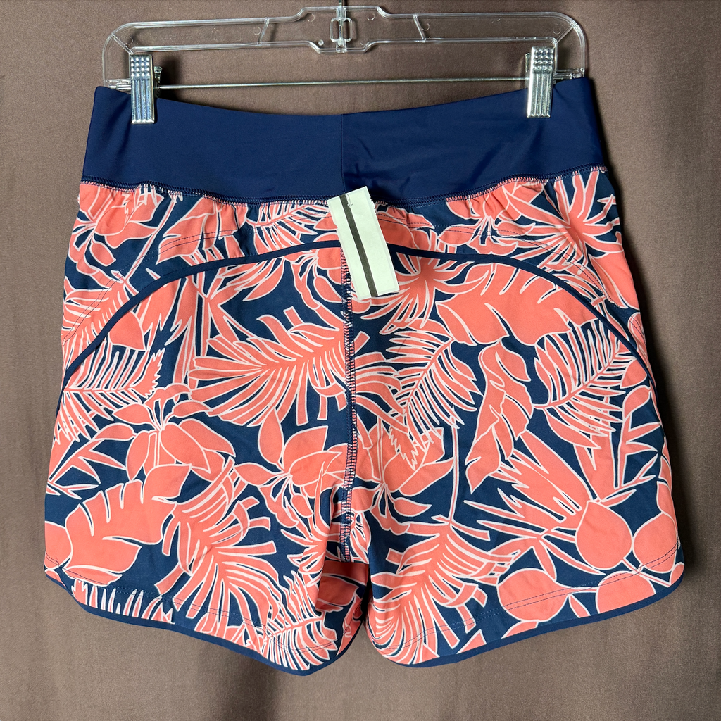 Lands' End Women's 4-18W, 8-18W LONG 5" Quick Dry Swim Shorts With Panty Wood