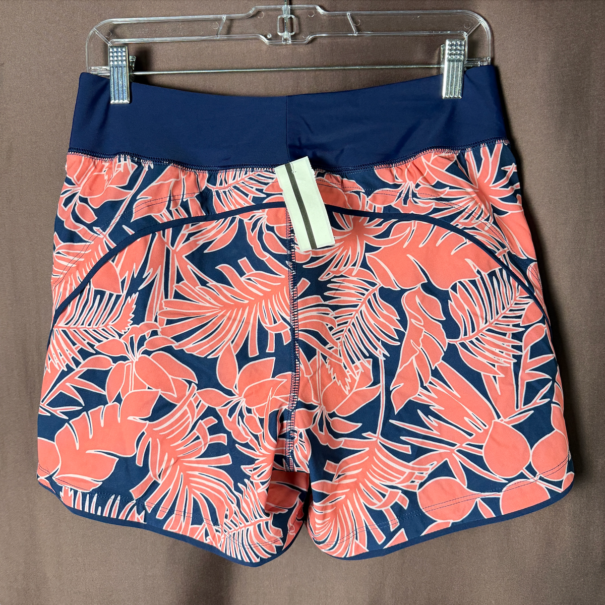 Lands' End Women's 4-18W, 8-18W LONG 5" Quick Dry Swim Shorts With Panty Wood