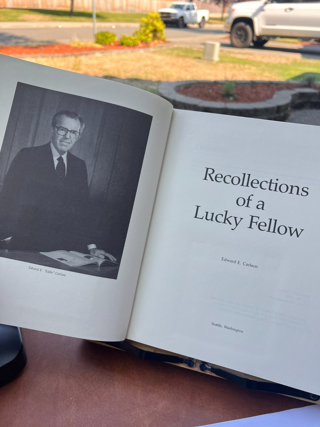 Recollections of a Lucky Fellow by Edward E. Carlson 1989 HC