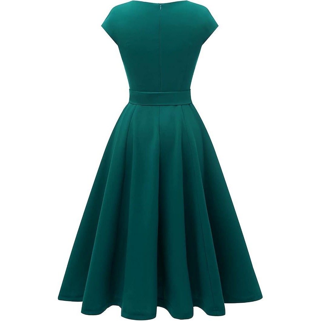 MSRP $59 DRESSTELLS Women's XXL A-line Mid Calf Modest Evening Cocktail Dress
