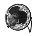 Vie Air 8" High Velocity Metal Desk and Floor Fan, Black