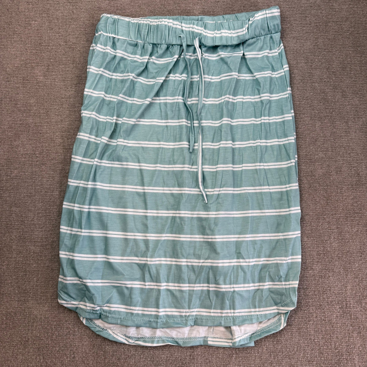 Wenseny Women's XL Aqua Knee Length Pencil Skirts Elastic Midi Bodycon Solid Dr