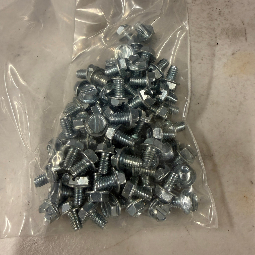 Pack of 94 Perine Danforth 8-32 x 1/4 Slotted Hex Washer Head Taptite Screws Zin
