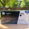 HP 501A Black Toner Cartridge Q6470A for LaserJet CP3505, 3600, 3800 Sealed