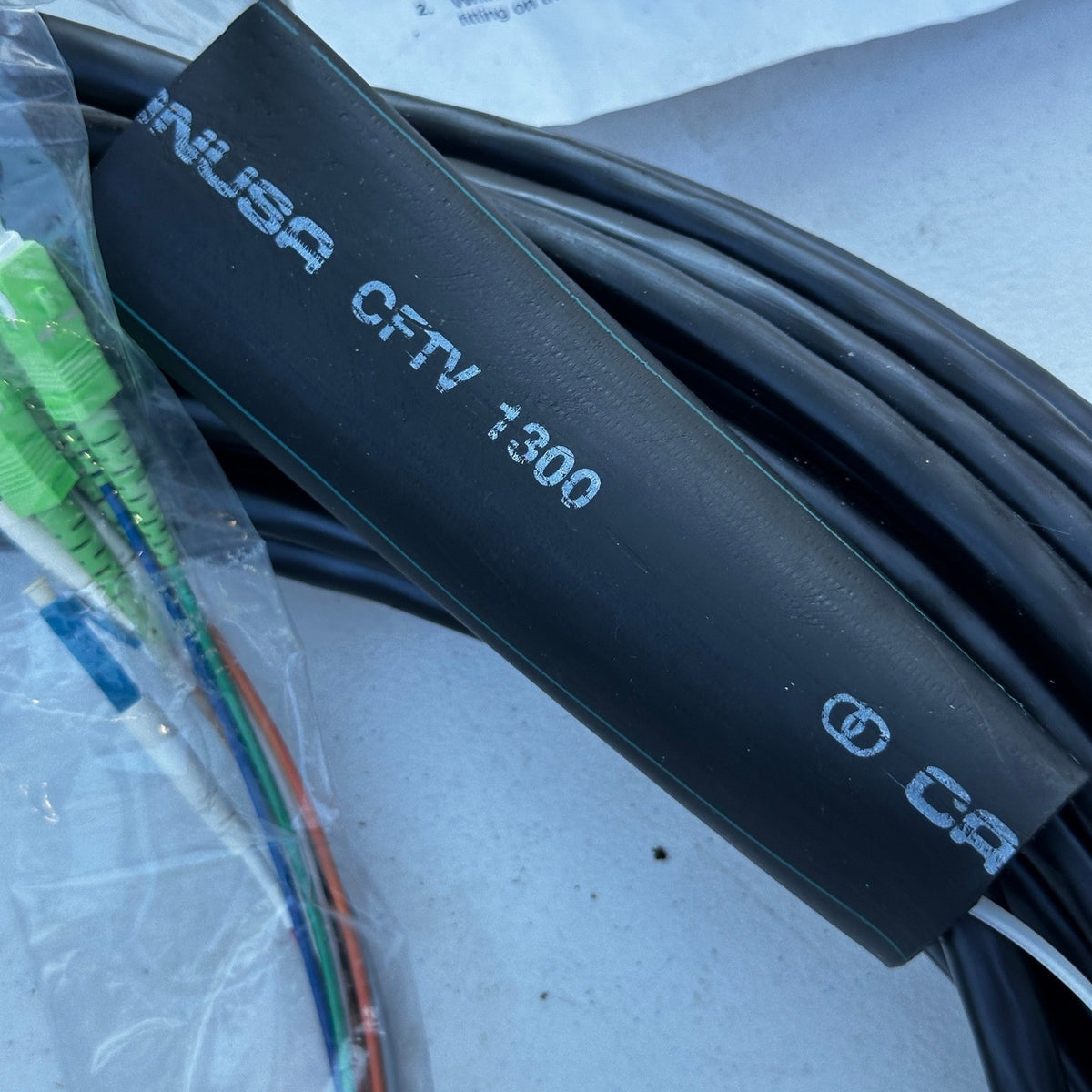 Fiberdyne Fiber Optic CATV Entrance Cable 150 ft