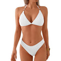 MSRP $43 swimall Women's L Triangle Bikini Set Cheeky High Cut Sexy Two Piece