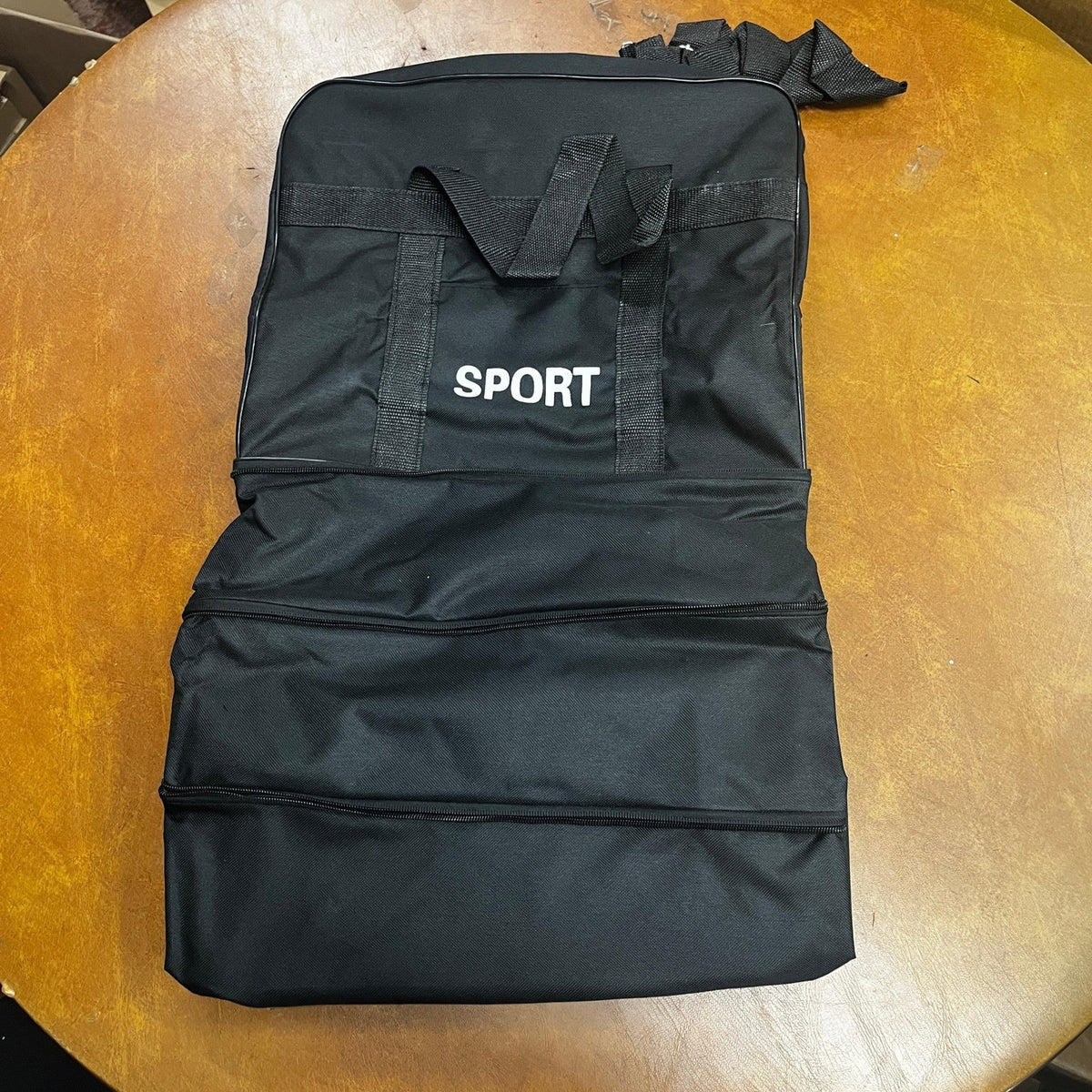 Expandable Rolling Duffle Black Bag Wheeled Luggage Foldable Suitcase