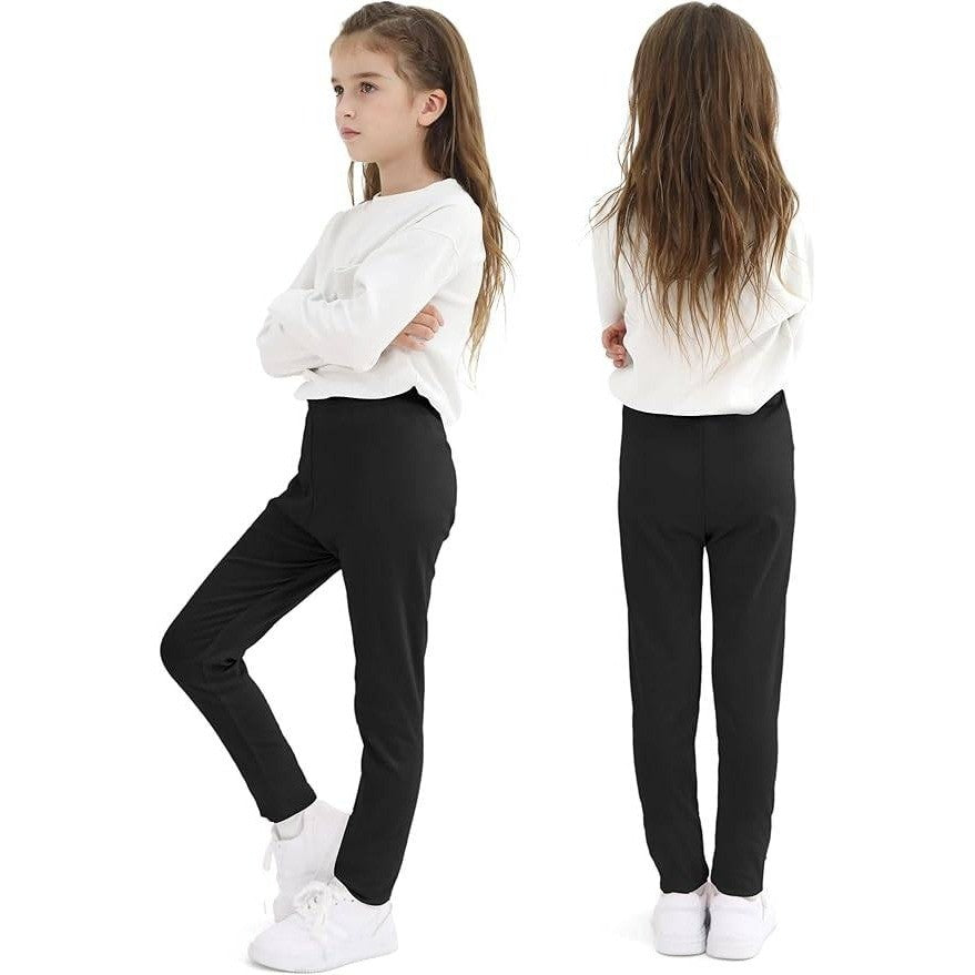 Resinta 2 Pack Girls 4T Leggings Cotton Full Length Leggings Soft Comfortable