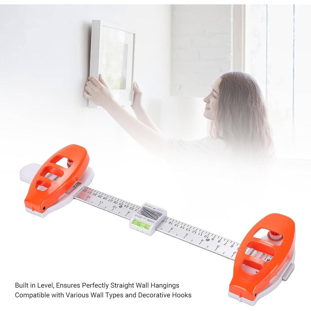 Picture Hanging Level Tool, 3 in 1 Mounting Tool With Bubble Level and Marking