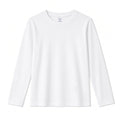 HoeVou Girls 14-16Y White Long Sleeve Shirts Youth Cotton T-Shirts Tagless Laye