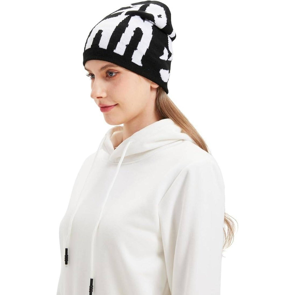 2THESTARS Y2K Beanie for Men Women Knitted Hat Winter Cap Star Design