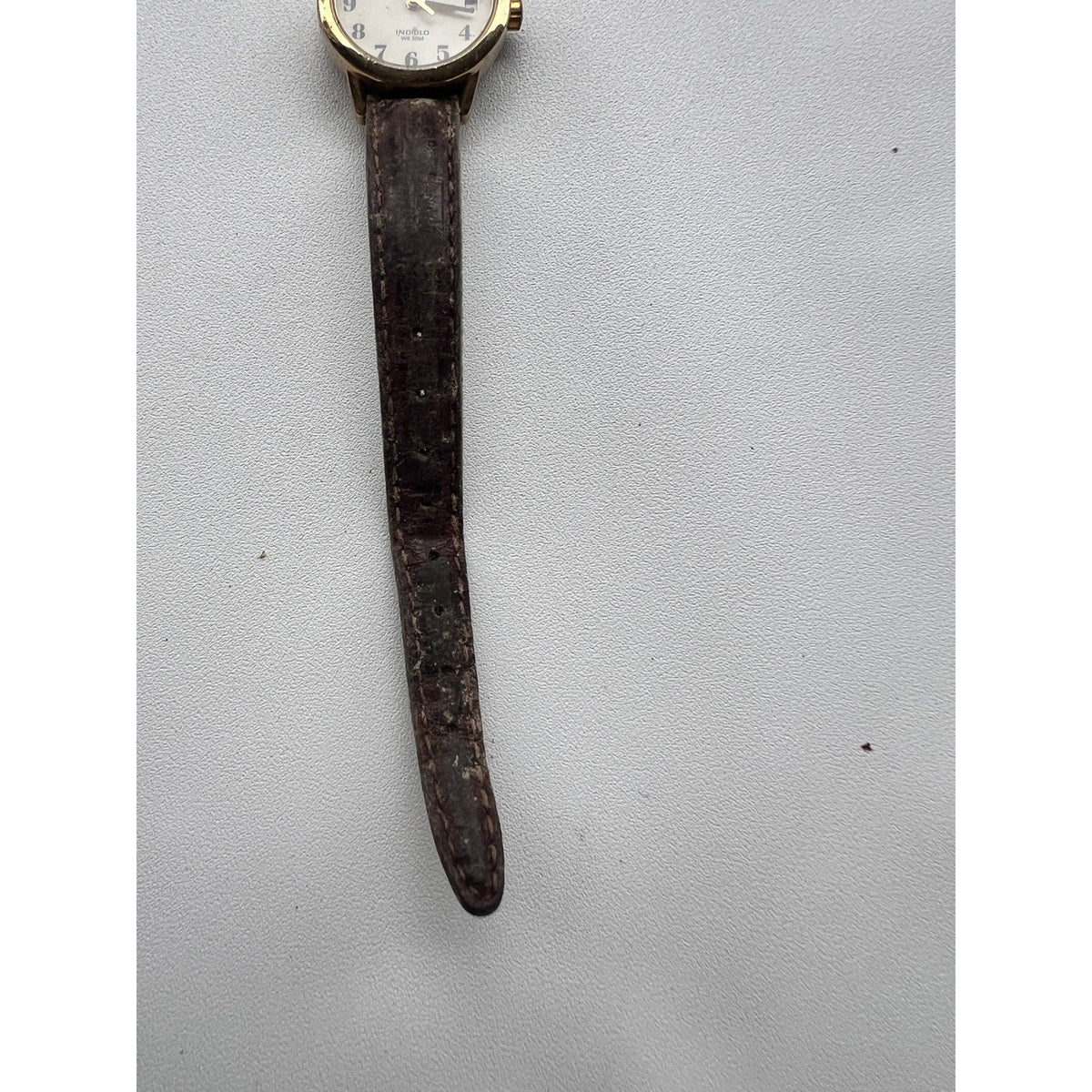 Timex Indiglo WR 30M Women's Watch Brown Leather Band Needs Battery